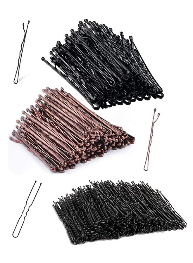 150 Pieces Hair Clips (3 Styles), 2 Inch Hair Clips, French Bun for Women, Thick Hair and All Hair Types (Black/Brown) - Image 1