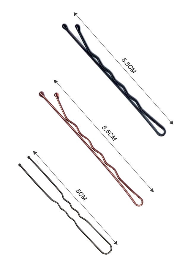 150 Pieces Hair Clips (3 Styles), 2 Inch Hair Clips, French Bun for Women, Thick Hair and All Hair Types (Black/Brown) - Image 2