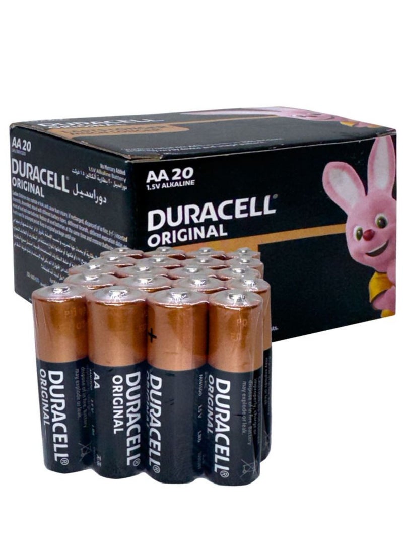 Duracell 20 Pieces Original AA 1.5V Alkaline Battery  - Image 3