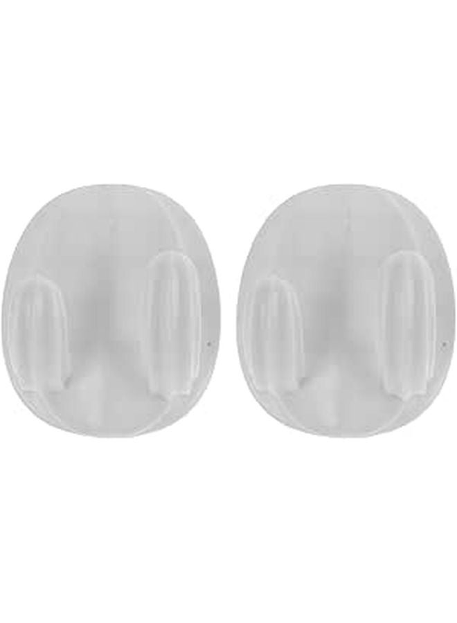 White Cord Organizers 2Pcs Kitchen Appliance Cable Clips USB Cord Keepers Easy Installation - Image 1