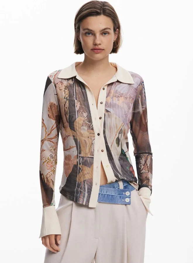 DESIGUAL light beige Hybrid long pants for Women | Best Price UAE