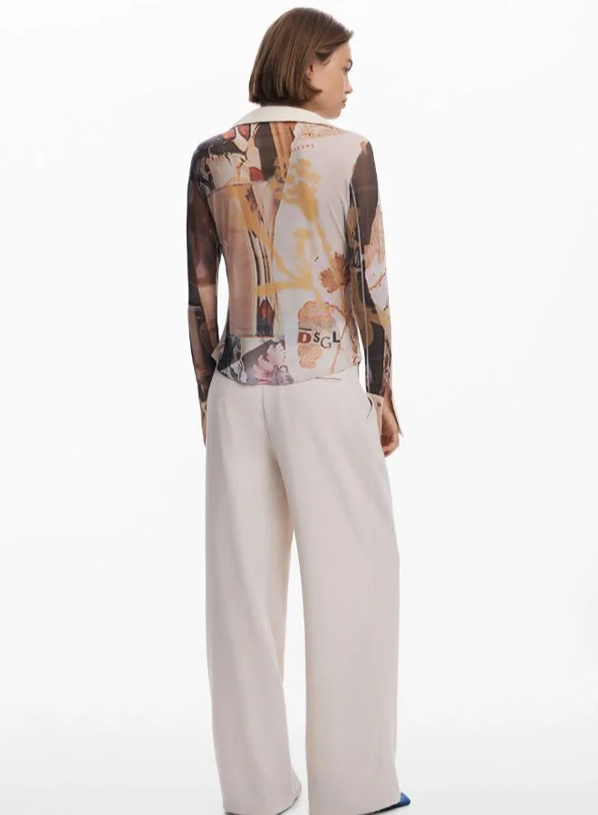 DESIGUAL light beige Hybrid long pants for Women | Best Price UAE