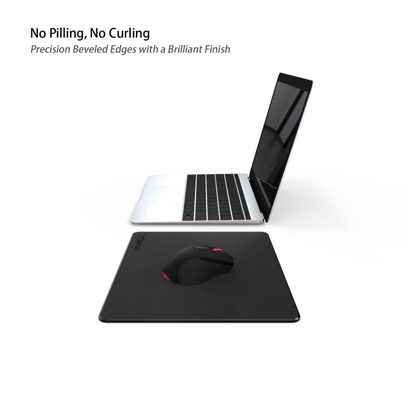 Seihoo Plastic Resin Hard Mouse Pad Premium Esports Waterproof Ultra Smooth No Irritating Smell Environment Fast and Accurate Control for Office and Gaming Laptop(9.45x7.87in) - Image 2
