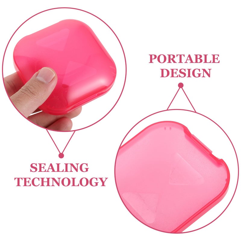 7PCS Denture Case Slim Portable Storage Box For False Teeth Retainer Aligner - Image 4