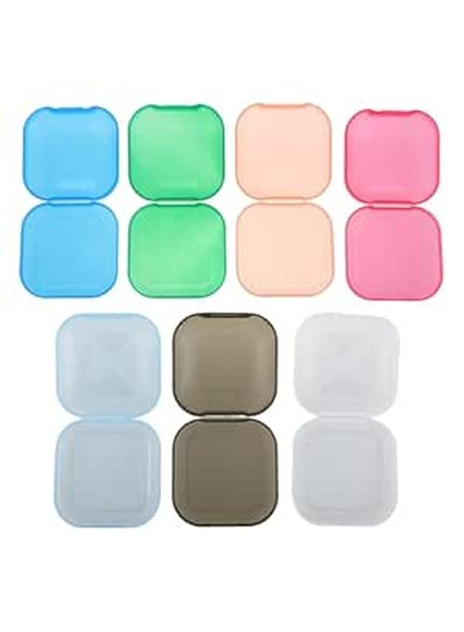 7PCS Denture Case Slim Portable Storage Box For False Teeth Retainer Aligner - Image 1