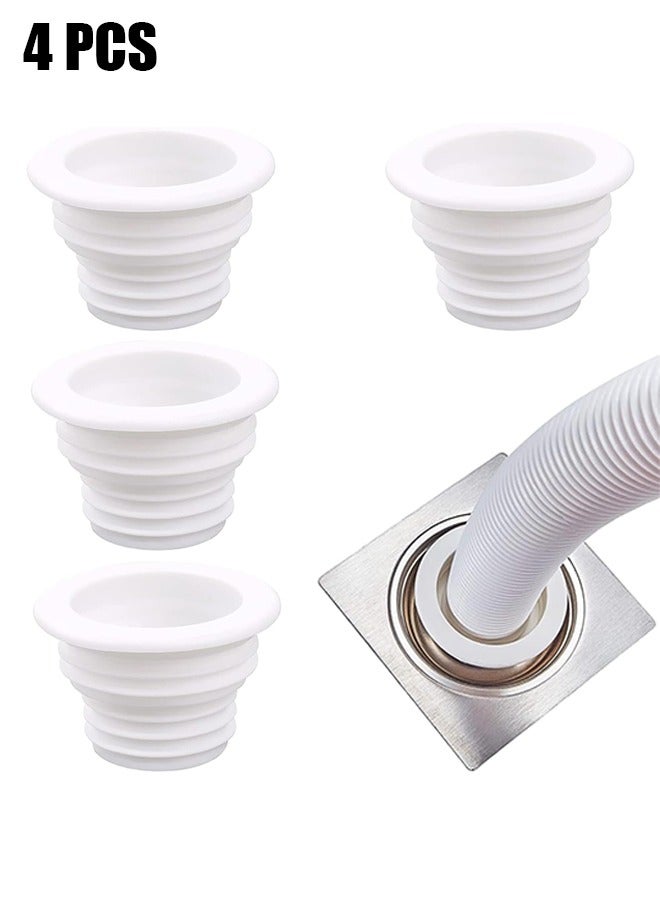 4 Pcs Universal Silicone Drain Plug - Odor-Free, Durable, Easy Install for Kitchen, Bathroom  Laundry,Sewer Anti-odor Sealing Plug,Silicone Pipe Seal Plug Washing Machine Drain Pipe - Image 1