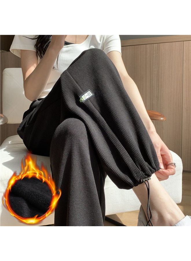 Summer Plus Size Women's 300kg Waffle Harlan Pants Women's Thin Loose Slim Toe Sports Pants Children