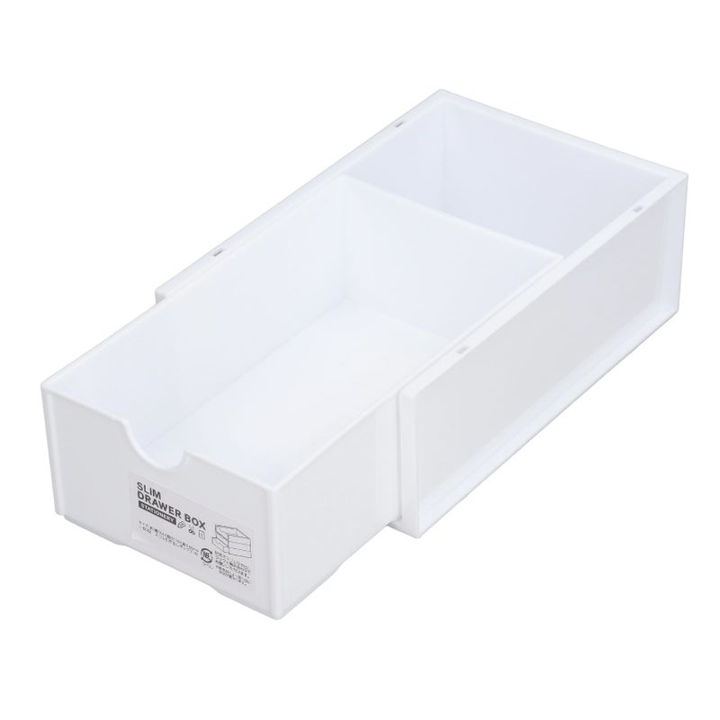 Storage Box Stackable PP Material Large Capacity Classified Storage Strong Durable Drawer BoxWhite - Image 2