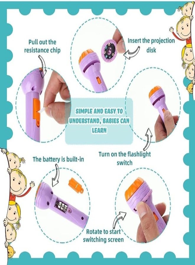 Manos Projector for Kids with 3 Slide and Animated Pattern, Flashlight Torch for Kids, Projector Torch, Educational Learning Toy, Education Learning for Girls & boy - Image 5
