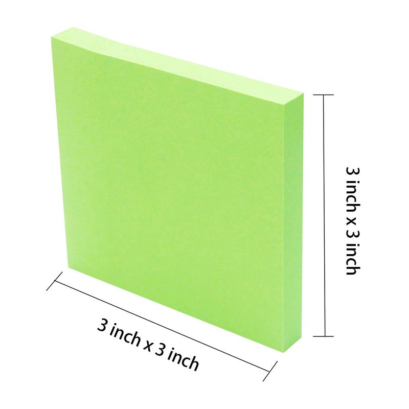 AWEI AZHI Sticky Notes 3x3, Self-Stick Notes, 36 Pads, 100 Sheets/Pad, Assorted Colors Stickies, Easy to Post Notes for Study, Works, Daily Life (36) - Image 4