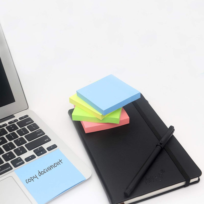 AWEI AZHI Sticky Notes 3x3, Self-Stick Notes, 36 Pads, 100 Sheets/Pad, Assorted Colors Stickies, Easy to Post Notes for Study, Works, Daily Life (36) - Image 5