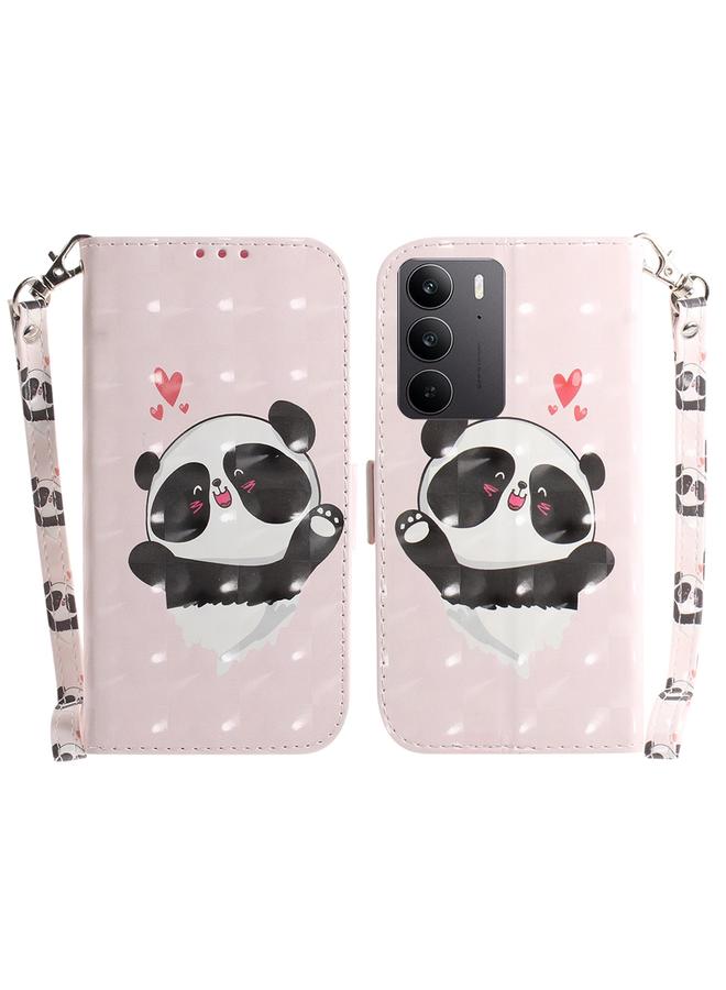 اس-توب جراب هاتف Realme C75 ثلاثي الأبعاد من الجلد الملون أفقيًا - Image 1