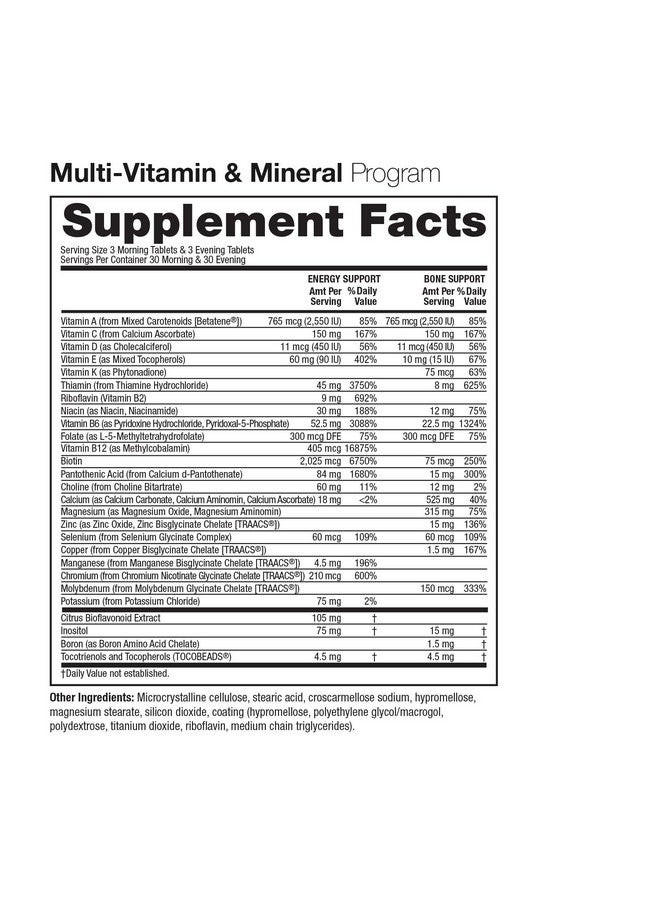 VitaMedica ; Energy Support Multivitamin + Bone & Joint Support Supplement Bundle ; Vitamin B Complex ; Vitamin C A & E ; Supports Bone Density & Joint Health ; Calcium Magnesium & Vitamin D - Image 3