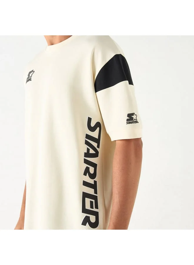 STARTER Starter Printed T-shirt with Crew Neck and Short Sleeves