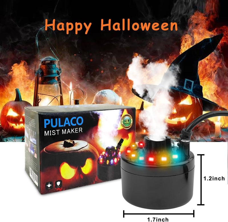 PULACO Mist Maker, Indoor Fountain Mister Foggers, Small Pond Fog Machine Atomizer Air Humidifier Perfect for Water Feature, Halloween - Image 2