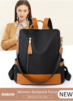DUNISO Women Backpack Purse, Waterproof Backpack for Girl Woman Black Travel Bookbag Lady Shoulder Bag, Lightweight Ladies Fashion Daily Backpack Anti-theft Casual Daypack  - Image 1