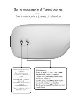 Sharpdo Eye Massager with Heat and Bluetooth Music - Ideal Gift for Relaxing Eye Strain, Puffiness, and Dry Eyes, Five Massage Modes, Foldable Design, and Skin-Friendly Fabric  - Image 5