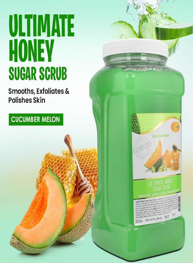 SPA REDI - Sugar Body Scrub, Honey, Cucumber Melon, 128 Oz, Exfoliating, Moisturizing, Hydrating and Nourishing, Glow, Polish, Smooth and Fresh Skin - Body Exfoliator - Image 2