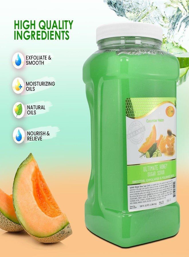 SPA REDI - Sugar Body Scrub, Honey, Cucumber Melon, 128 Oz, Exfoliating, Moisturizing, Hydrating and Nourishing, Glow, Polish, Smooth and Fresh Skin - Body Exfoliator - Image 5