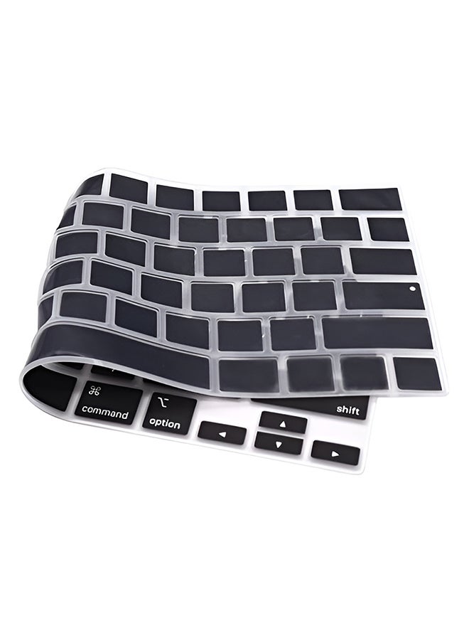 O Ozone Ultra Thin Keyboard Cover for MacBook Pro 16 inch A2141/2019 2020 New Pro 13.3 inch A2338 M1/A2251/A2289 with Touch Bar/ID, US Layout-Black  - Image 4