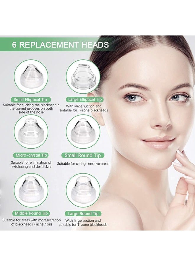 prabensei Blackhead Remover Pore Vacuum, 【[FDA Certification] 】 WiFi Visible Facial Pore Cleanser with HD Camera Pimple Acne Comedone Extractor Kit with 6 Suction Heads Electric Blackhead Suction Tool - Image 4
