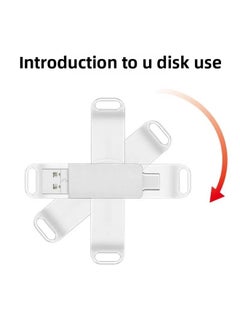 Generic Mobile Phone U Disk Type-c Dual-head 3.1 High-speed Computer Dual-purpose Memory Expansion 256g1TB Large Capacity 64G-Color:Black Usb3.1+type-c-Capacity:1TB  - Image 4