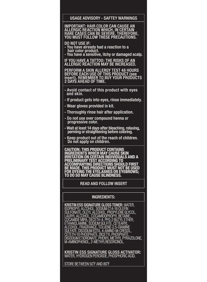 Kristin Ess Kristin Ess Medium-to-Dark Blonde Hair Dye Gloss Treatment in Smokey Topaz - 4 Wk Semi Permanent Hair Dye Glaze for Vibrant Brown Blonde Color + Shine - Conditioning Gloss Toner for Women - Vegan  - Image 4