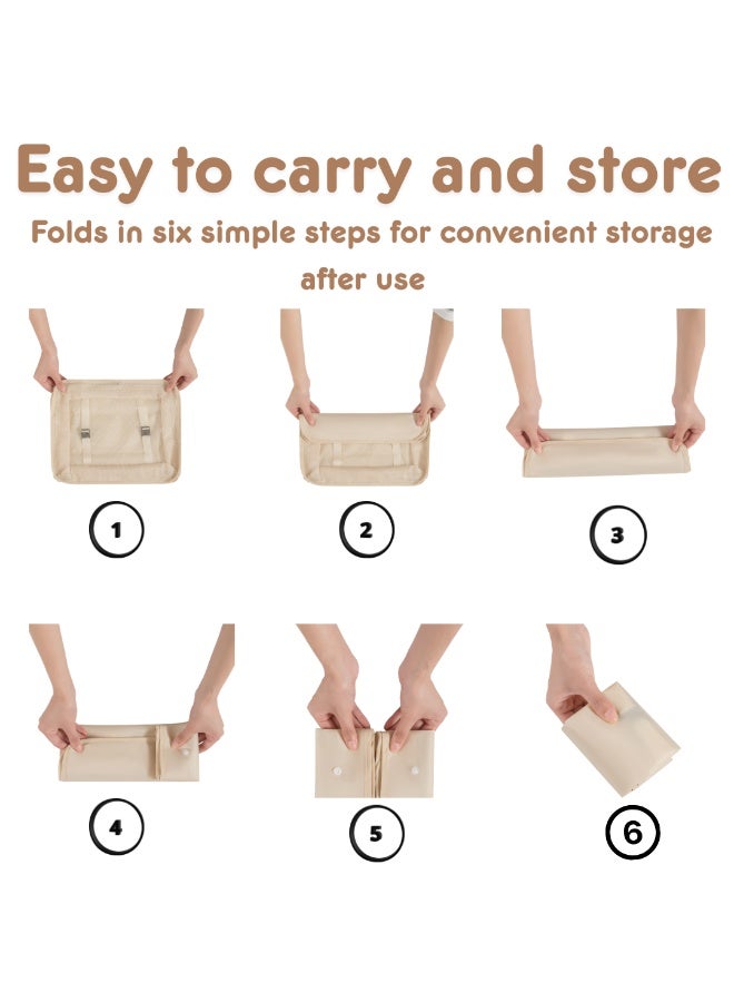 مجموعة مكعبات تعبئة السفر مكونة من 7 قطع - منظمات أمتعة متينة مزودة بسحابات شديدة التحمل للملابس والأحذية وأدوات النظافة الشخصية والأغراض الأساسية - حقائب تخزين سفر متعددة الأحجام للحقائب المنزلية والنادي الرياضي ورحلات العمل - هدية مثالية للرجال والنساء - Image 5