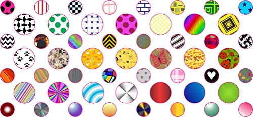 StickerTalk Decorated Camera Dots Webcam Covers, 1 Sheet of 32 Stickers at 0.25 inches Diameter, 21 Stickers at 0.375 inches Diameter. - Image 3