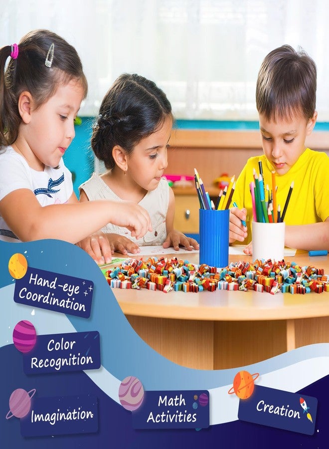 JUNEBRUSHS Space Mini Erasers, 150Pcs Mini Erasers for Kids Bulk Novelty Cute Pencil Erasers for Student Classroom Prizes Homework Rewards Gifts Party Supplies - Image 4