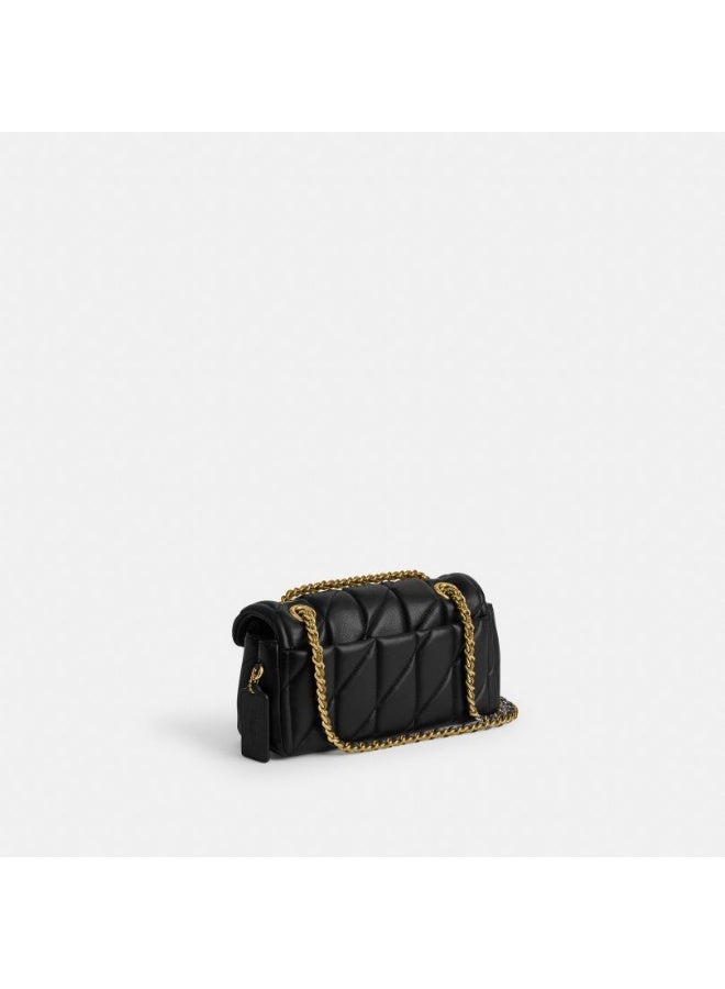 coachoutlet Quilted Leather Shoulder Bag with Signature Gold C Turnlock & Chain Strap - Luxurious Designer Handbag for Women, Perfect for Everyday - Tabby 20 - Image 2