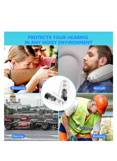 T NEWFUN High Fidelity Earplugs, Comfortable, Reusable Silicone Earplugs with Cord for Concerts, Travel, 30 dB Noise Cancellation Protects Hearing  - Image 5
