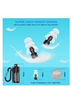T NEWFUN High Fidelity Earplugs, Comfortable, Reusable Silicone Earplugs with Cord for Concerts, Travel, 30 dB Noise Cancellation Protects Hearing  - Image 3