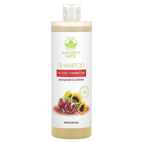Nature's Gate Mild By Nature (Nature's Gate), Pomegranate & Sunflower Shampoo for Color-Treated Hair, 16 fl oz (473 ml) - Image 1