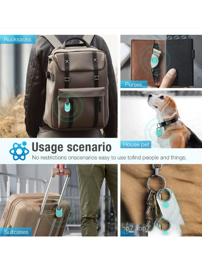 نيوترل جهاز Airtag Smart Pet Anti-Loss، متوافق مع أجهزة Apple والمركبات والمفاتيح والأمتعة والمزيد - الحل الأمثل لمنع الفقدان (أبيض) - Image 4