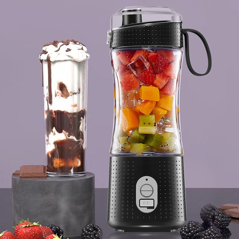 Portable Blender: 380Ml 6 Stainless Steel Blades - 2-In-1 Direct-Drink Design One-Key Operation Rechargeable Blender for Travel Gym Work Indoor Outdoor Activities - Image 4