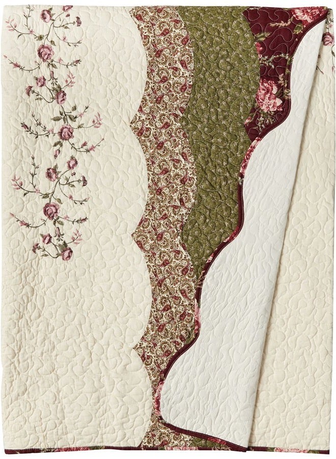 Modern Heirloom Collection Brooke Bedspread - King Tan 80PHC367B09C1204 KING 120X118'' - Image 1