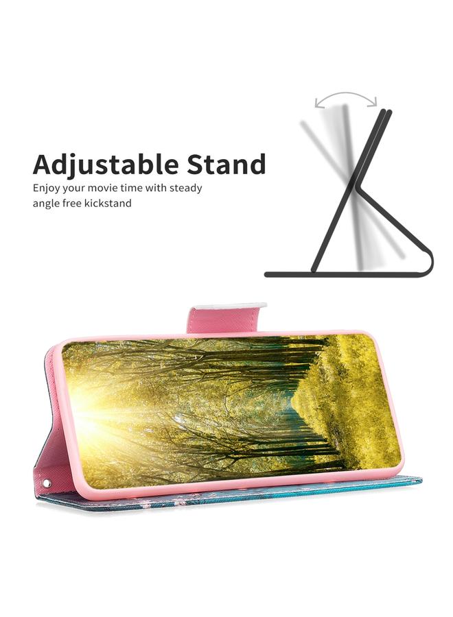 اس-توب جراب هاتف جلدي بنمط رسم ملون لهاتف OPPO A78 5G - Image 5