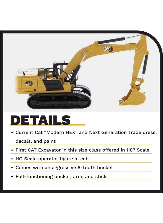 Diecast Masters Diecast Masters 1:87 Scale Caterpillar 336 Next Generation Hydraulic Excavator | HO Scale Series Collectible Cat Truck & Construction Equipment Model 85658  - Image 4
