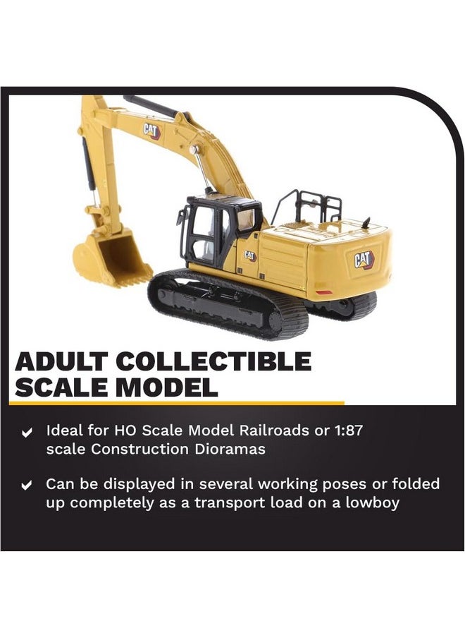 Diecast Masters Diecast Masters 1:87 Scale Caterpillar 336 Next Generation Hydraulic Excavator | HO Scale Series Collectible Cat Truck & Construction Equipment Model 85658  - Image 3