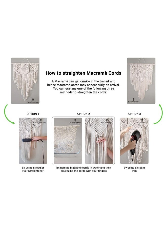 Home Gallery Large Size Handmade Macrame Wall Hanging Handmade  - Image 3