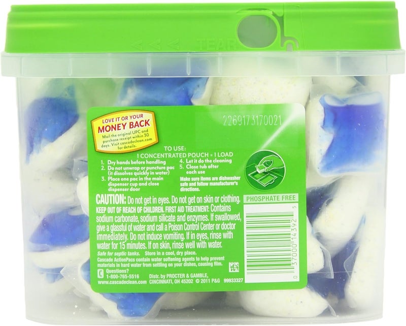 Cascade ActionPacs Fresh Scent Dishwasher Detergent - 60 Count - Image 3