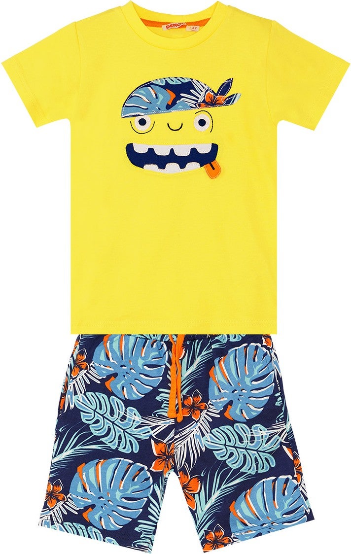 Denokids Hawaiian Pirate Boy Shorts Set  - Image 3