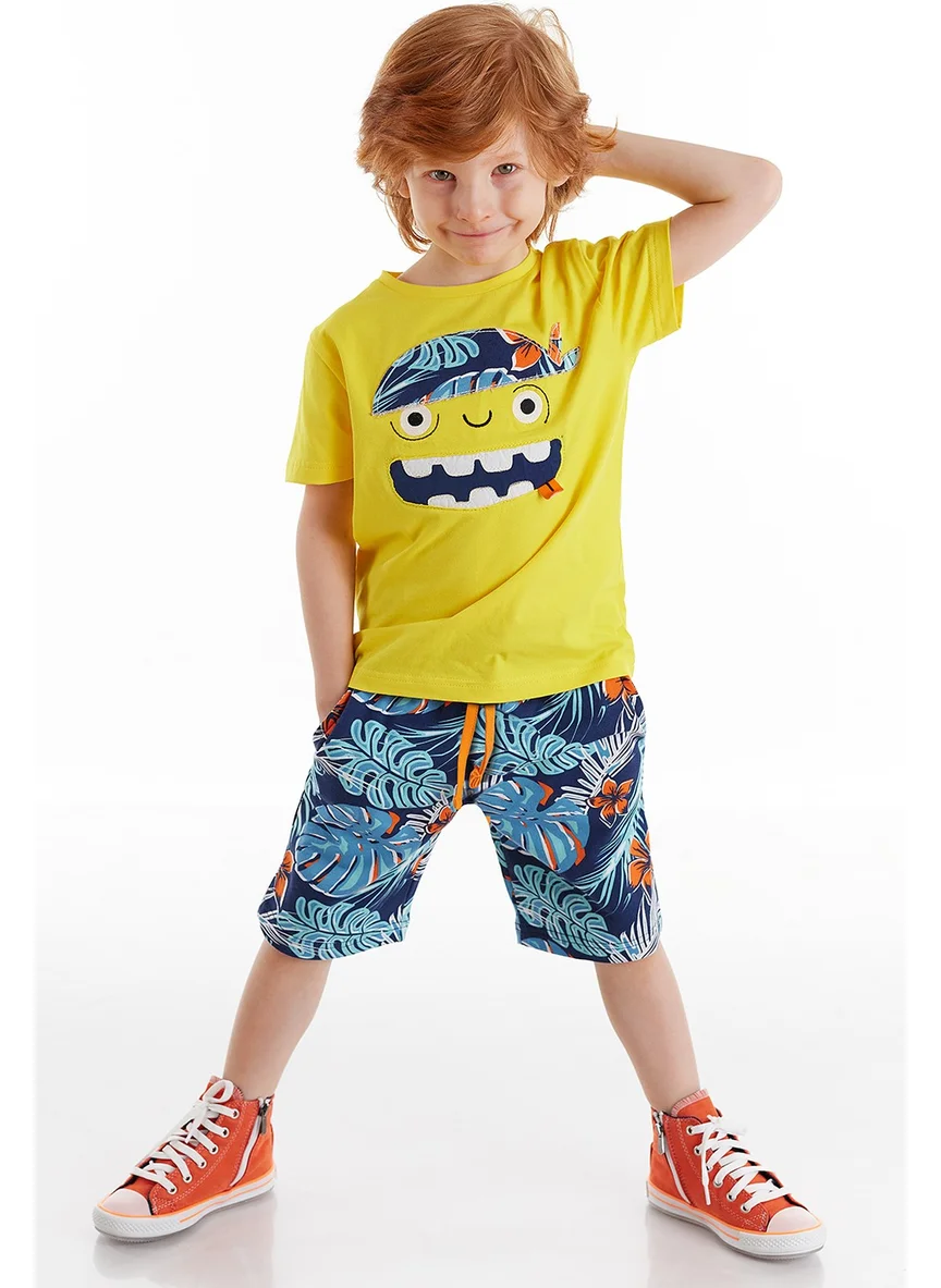 Denokids Hawaiian Pirate Boy Shorts Set