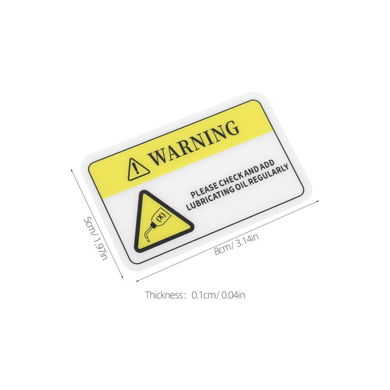 10pcs Pvc Safety Warning Stickers For Machinery Equipment High Visibility Caution Decals For Factory Warehouse Construction Site - Image 3