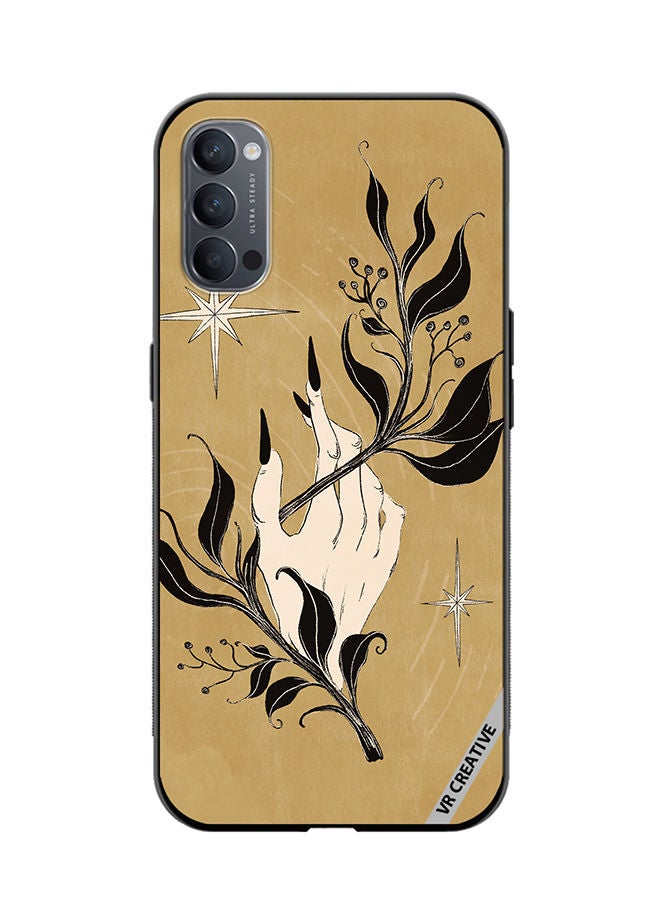 VR CREATIVE Protective Case Cover For Oppo Reno4 Pro 5G Witch Hand Design Multicolour - Image 1