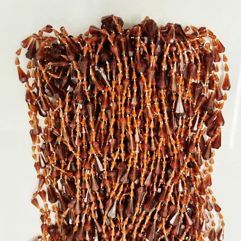 ave split Beaded Curtain Doorways Acrylic Hanging Door Beads String Curtains Tassel Room Divider Screen Decor for Doorway Window Living Room Wedding (042coffee, 39 inch x 78.7 inch), ES042 - Image 2
