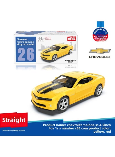 Free Mail Genuine Color Po Real Alloy Car Model Toy Gift Simulation 1:43 Back To Open Door Gift Display Rack-Color:67026-chevrolet