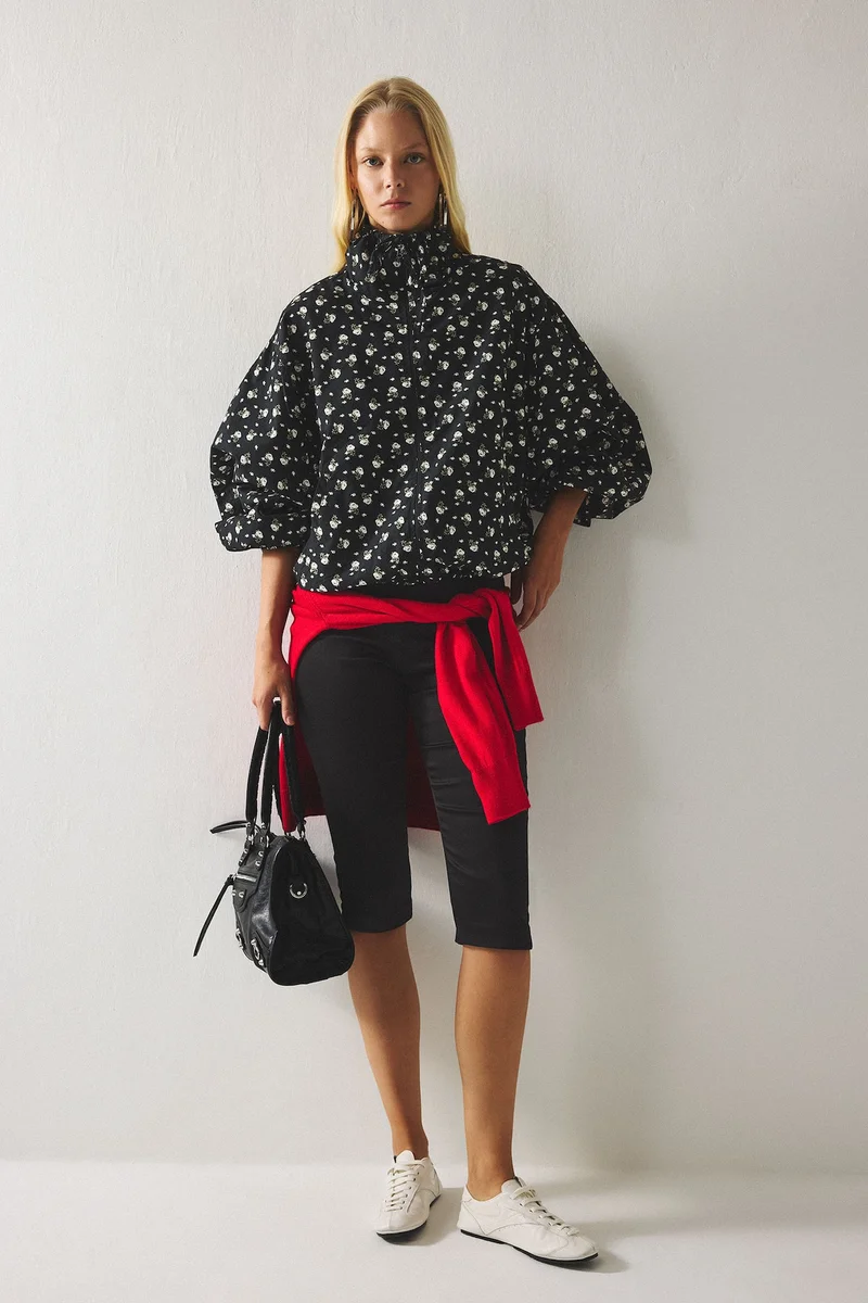 Defacto  Dog Collar Poplin Taffeta Jacket for Women | Best Price UAE