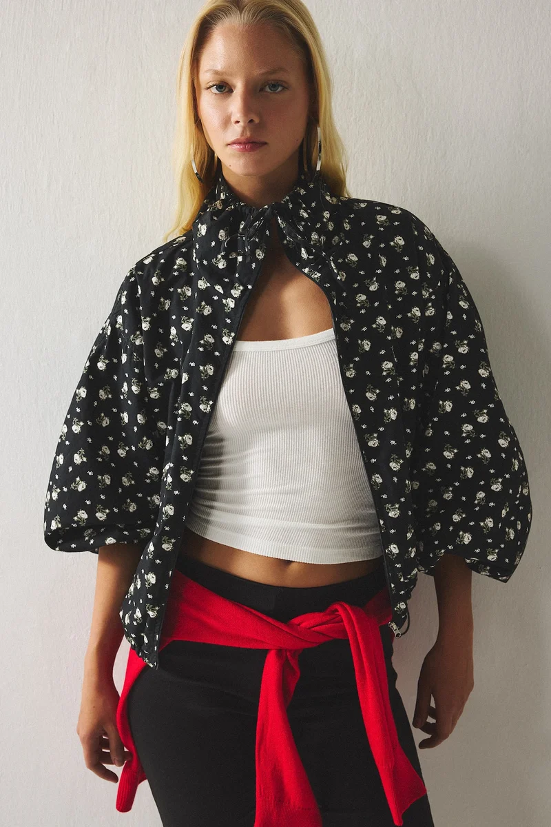 Dog Collar Poplin Taffeta Jacket